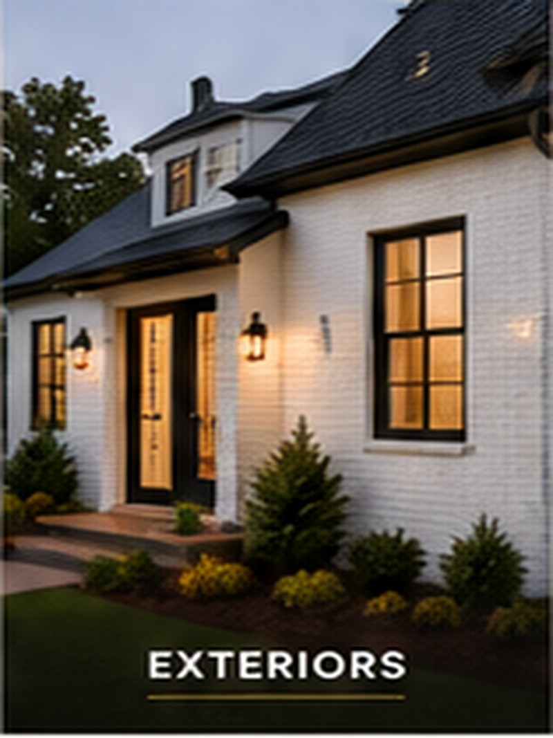 Freshly painted home exterior